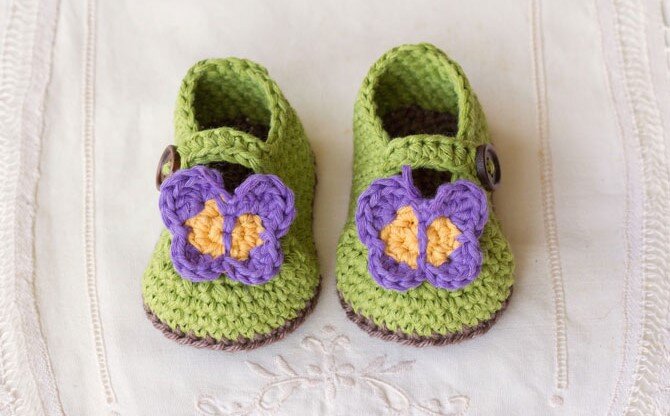 Crochet Knitting Shoes Free Pattern 2