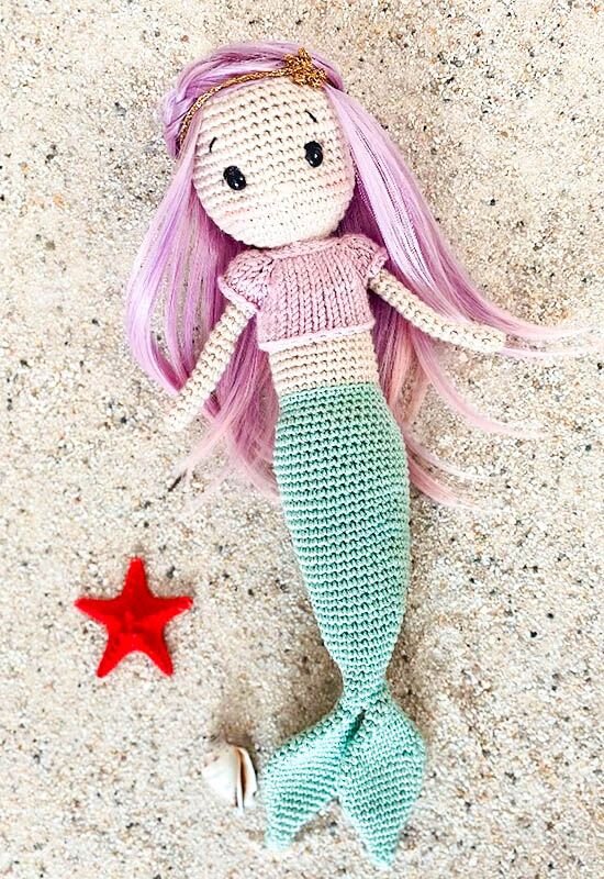 Crochet Mermaid Amigurumi Free Pattern 4