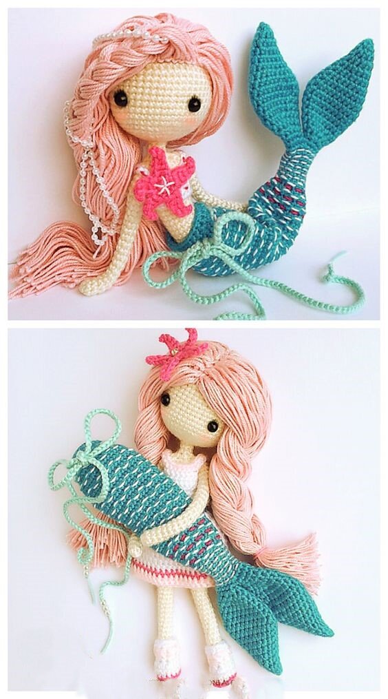 Crochet Mermaid Amigurumi Free Pattern 7