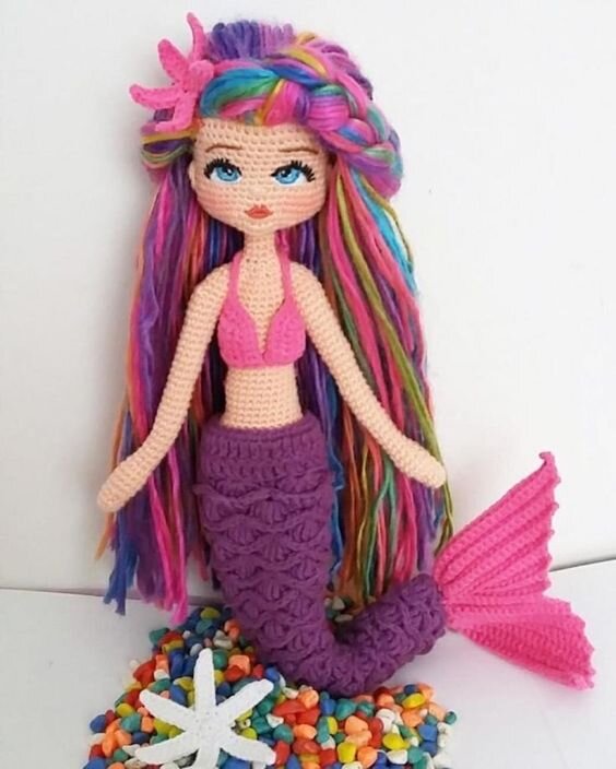 Crochet Mermaid Amigurumi Free Pattern 9