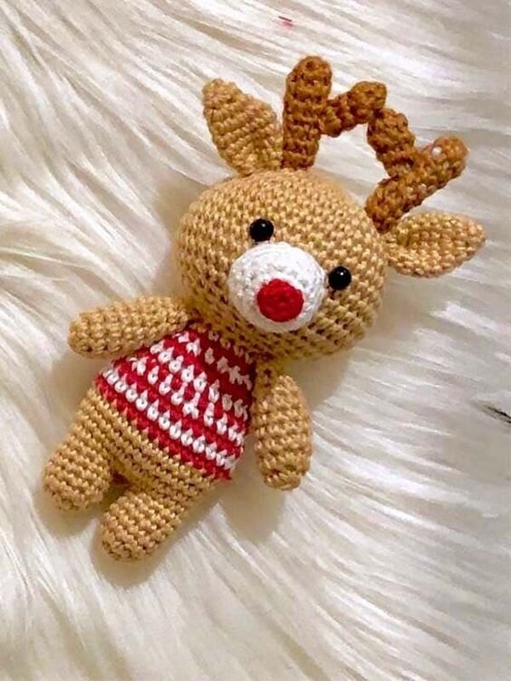 Crochet Reindeer Free Pattern Amigurumi 2