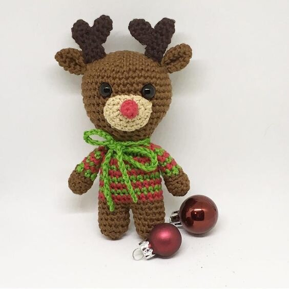 Crochet Reindeer Free Pattern Amigurumi 3