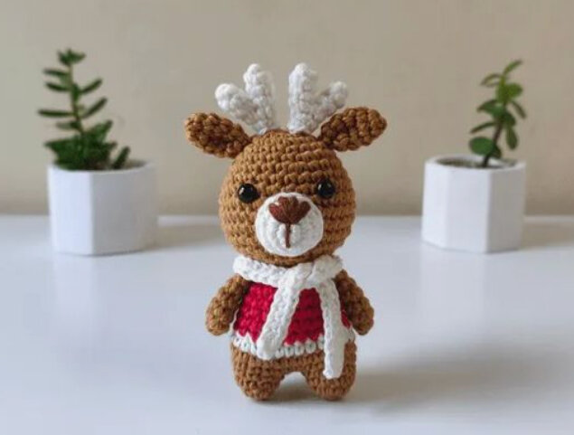 Crochet Reindeer Free Pattern Amigurumi 5