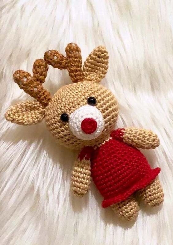 Crochet Reindeer Free Pattern Amigurumi 6