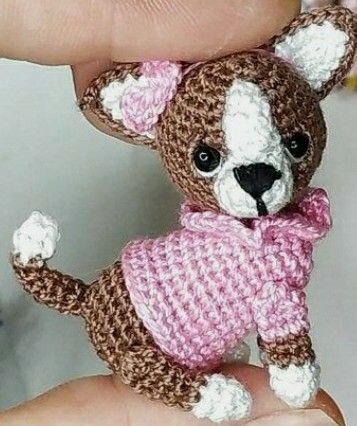 Crochet Small Chiot Amigurumi Free Pattern 7