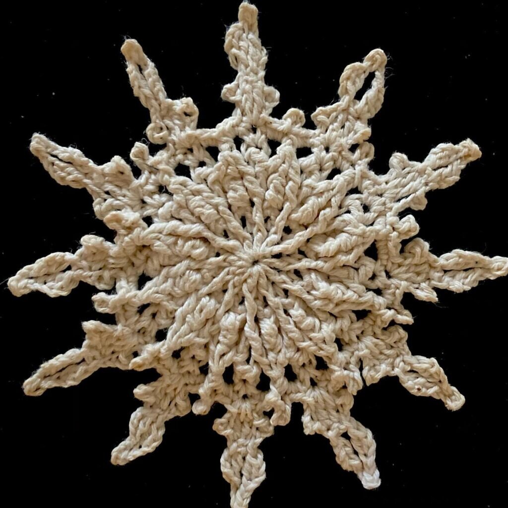 Crochet Snowflake Free Pattern 6