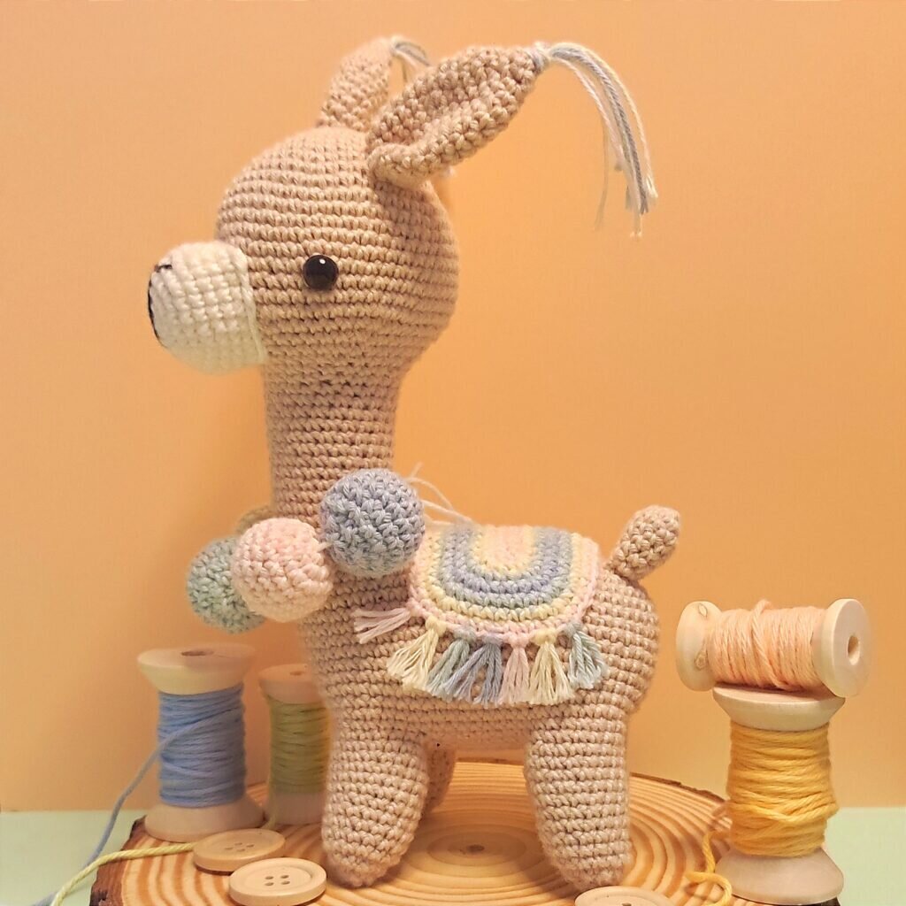 Cute Alpaca Amigurumi Free Pattern 7