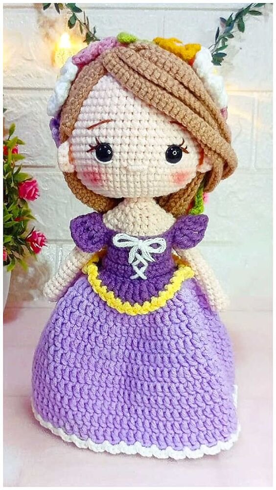 Doll Princess Amigurumi Free Pattern 10