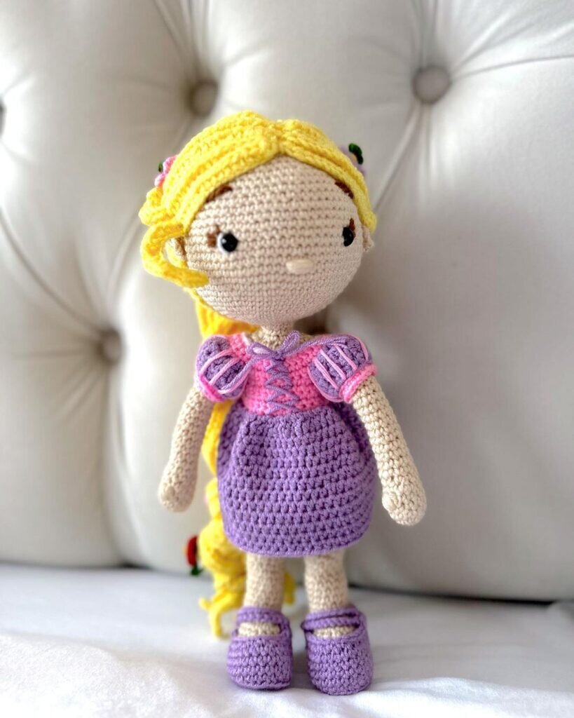 Doll Princess Amigurumi Free Pattern 4