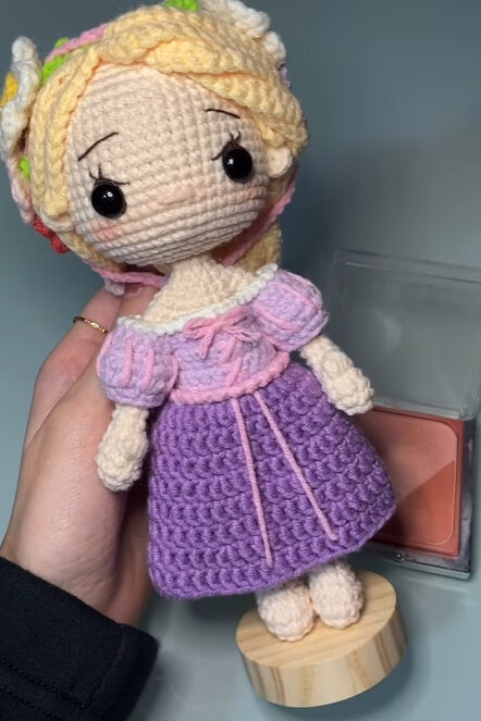 Doll Princess Amigurumi Free Pattern 7