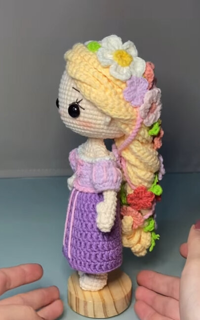 Doll Princess Amigurumi Free Pattern 8