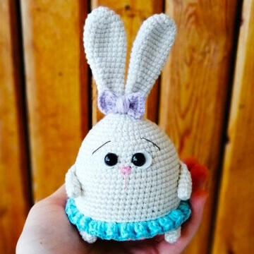 Egg Shaped Amigurumi Rabbit Free Pattern