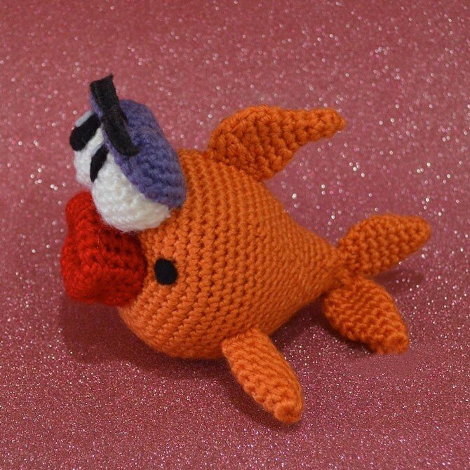 Fish Marilyn Amigurumi Free Crochet Pattern 1