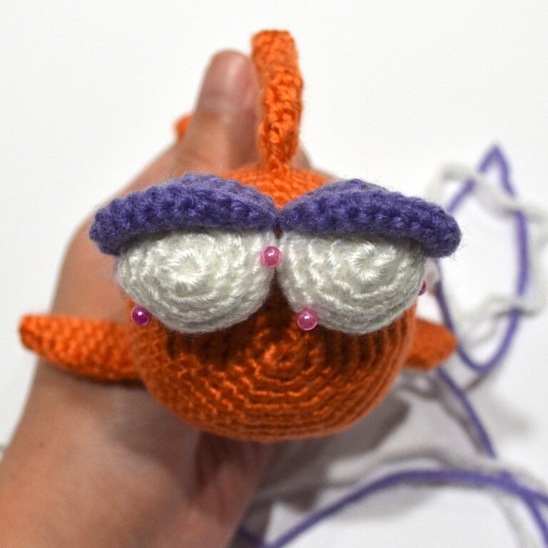 Fish Marilyn Amigurumi Free Crochet Pattern 3