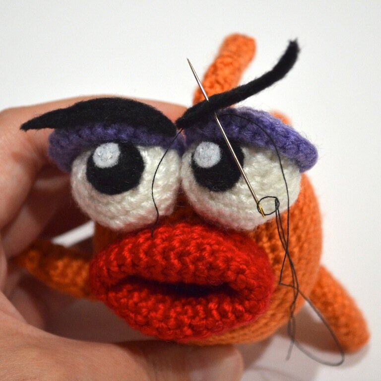 Fish Marilyn Amigurumi Free Crochet Pattern 4