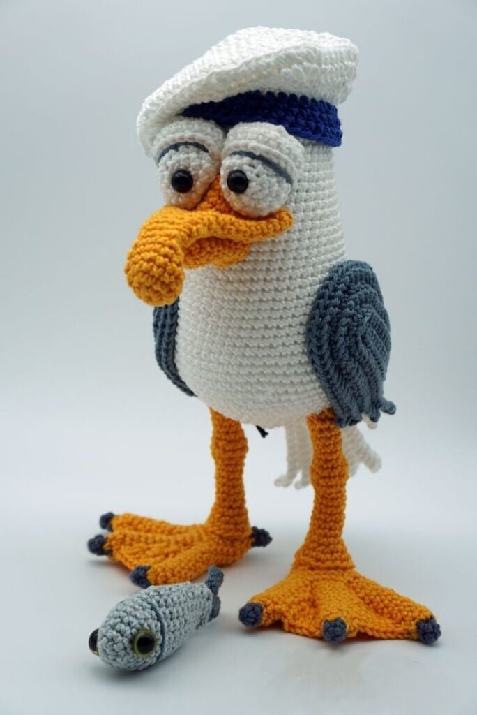 Free Amigurumi Seagull Pattern 3