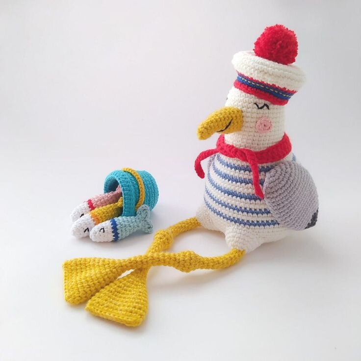 Free Amigurumi Seagull Pattern 4