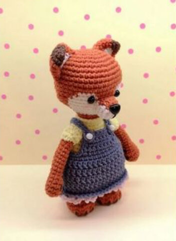 Free Pattern of Fox in Knitting Dress 8