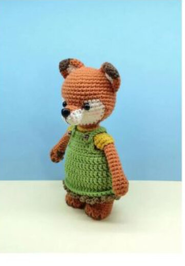 Free Pattern of Fox in Knitting Dress 9