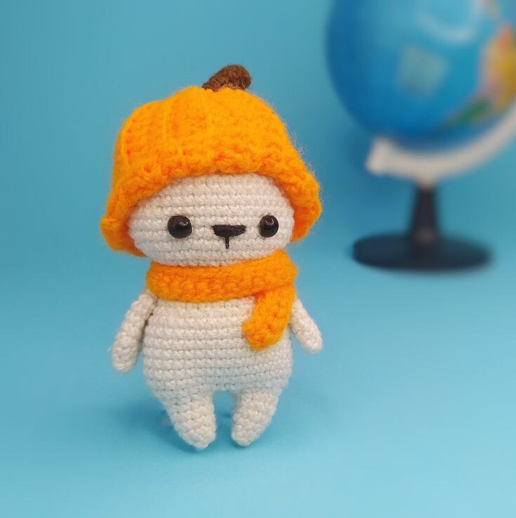 Free Pattern Pumpkin Bear Amigurumi 1