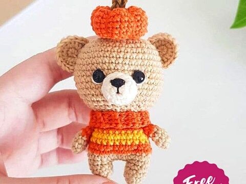 Free Pattern Pumpkin Bear Amigurumi 4