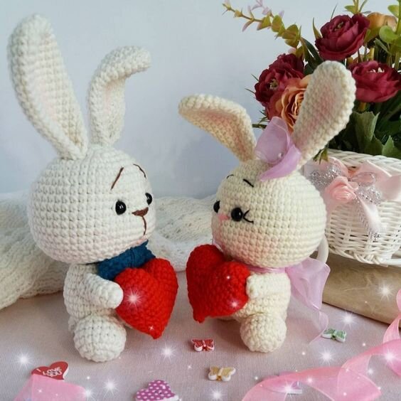 Free Pattern Rabbit with Heart Amigurumi 5