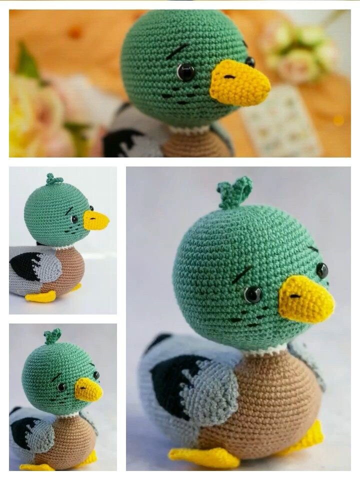 Green Duck Knitting Toy Free Pattern 5