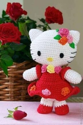 Hello Kitty Amigurumi Free Pattern 3