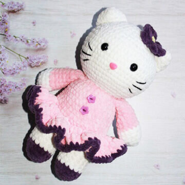 Hello Kitty Amigurumi Free Pattern