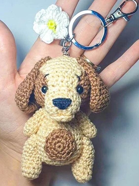 Keychain Dog Amigurumi Free Pattern 1