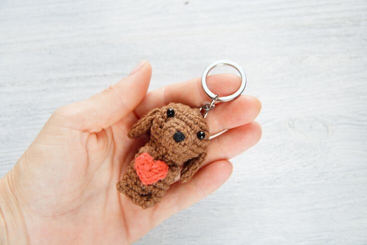 Keychain Dog Amigurumi Free Pattern 7