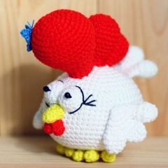 Knitted Rooster Amigurumi Free Pattern