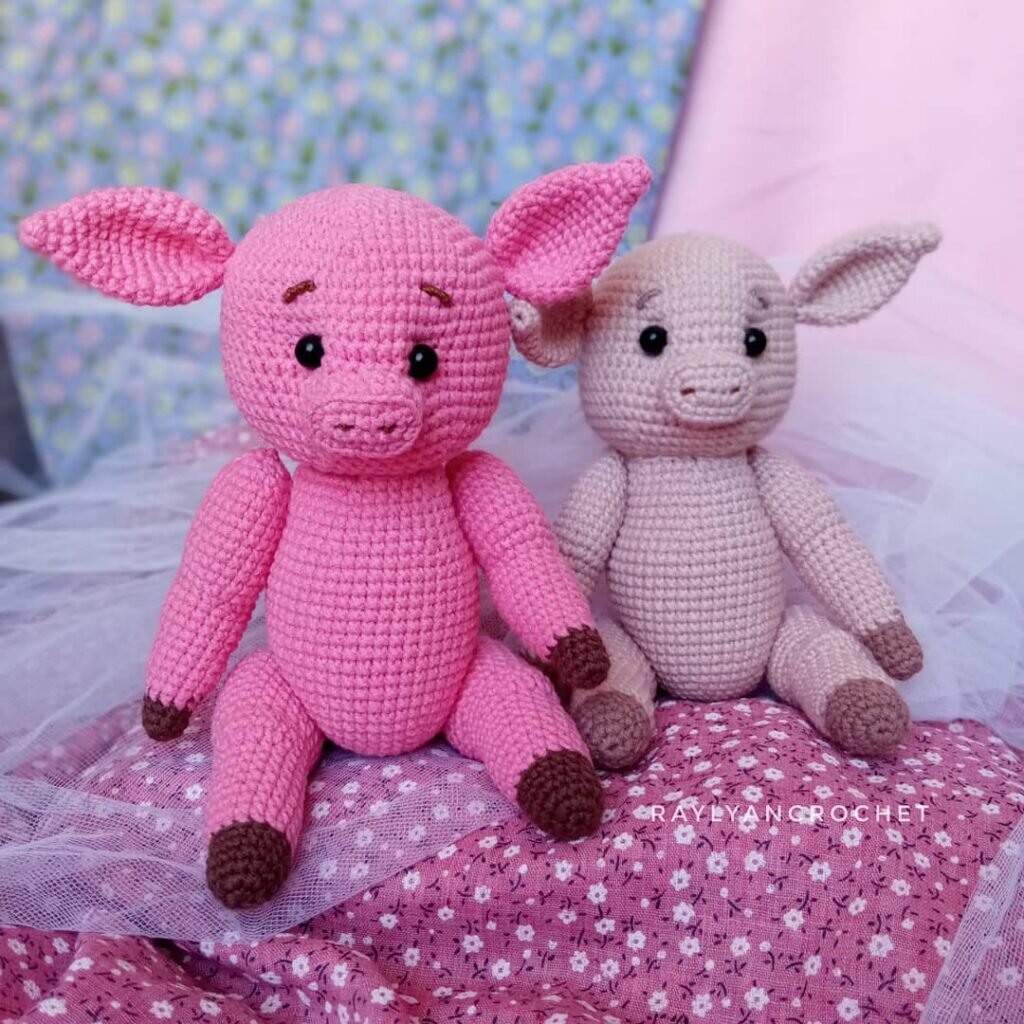 Knitting Amigurumi Piggy Free Pattern 1