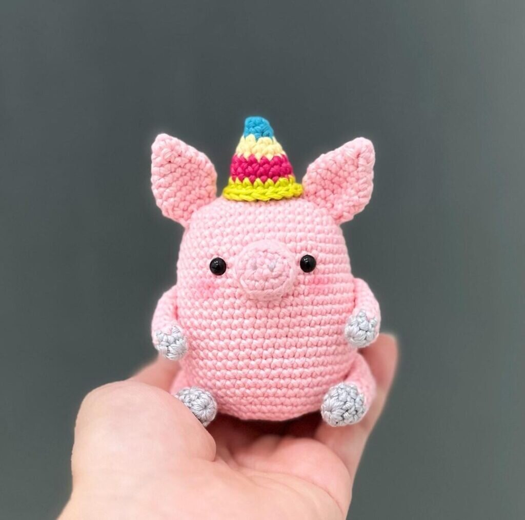 Knitting Amigurumi Piggy Free Pattern 7