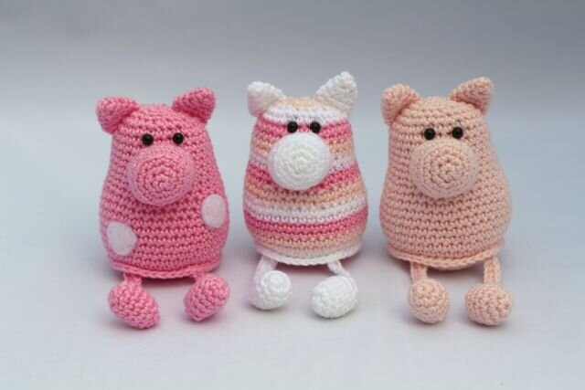 Knitting Amigurumi Piggy Free Pattern