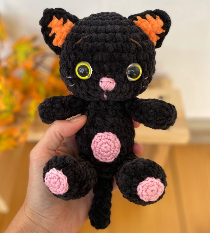 Knitting Baby Black Cat Free Pattern 1