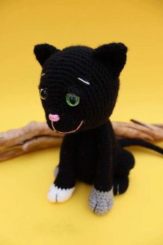 Knitting Black Cat Amigurumi Free Pattern 6