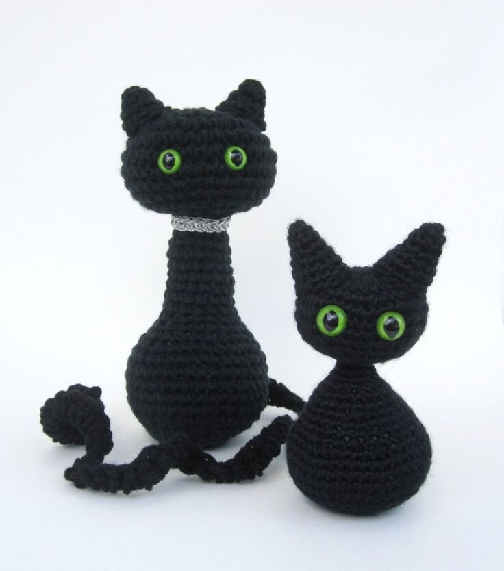 Knitting Black Cat Amigurumi Free Pattern 8