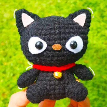 Knitting Black Cat Amigurumi Free Pattern