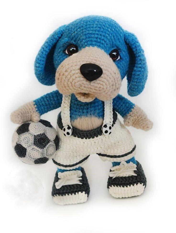 Knitting Blue Dog Amigurumi Free Pattern 6