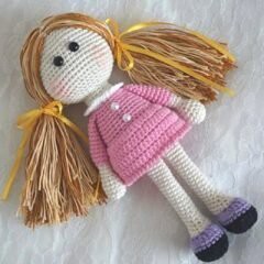 Knitting Doll Amigurumi Free Pattern