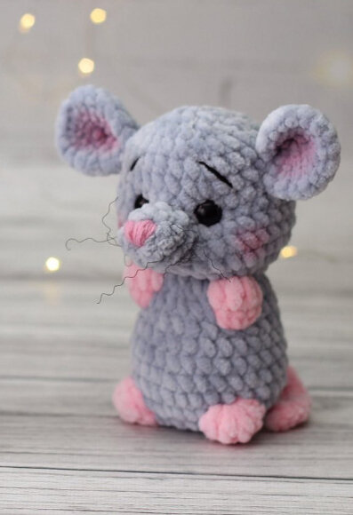 Knitting Mouse Amigurumi Free Pattern 5