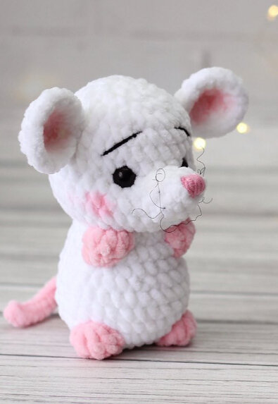 Knitting Mouse Amigurumi Free Pattern 6