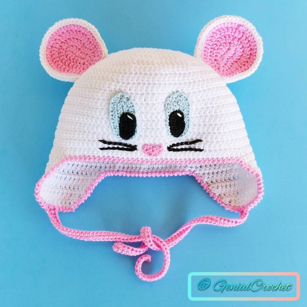 Knitting Mouse Hat Free Pattern 7