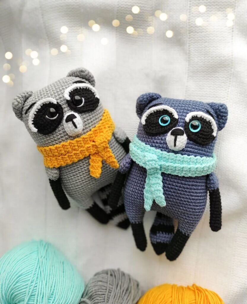 Knitting Raccoon Amigurumi Free Pattern 10