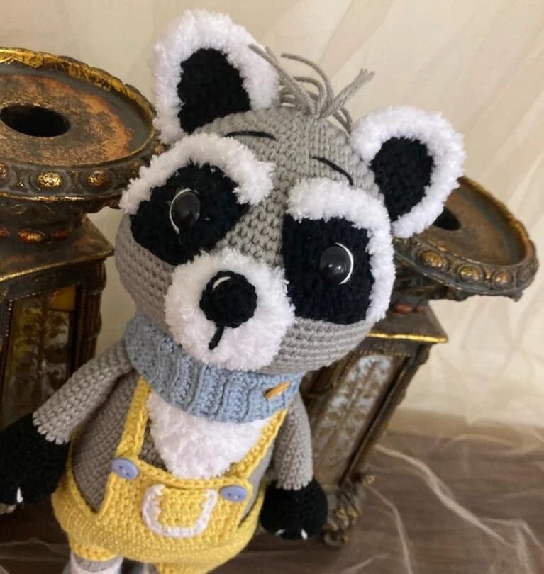 Knitting Raccoon Amigurumi Free Pattern 3