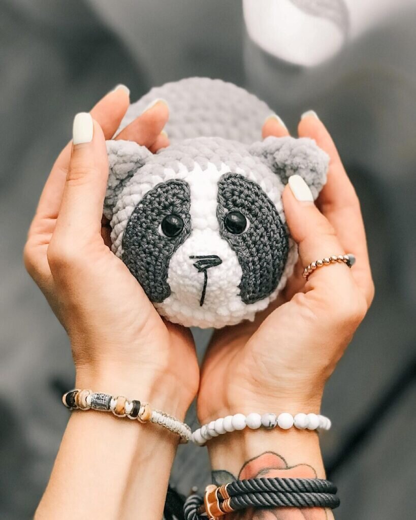 Knitting Raccoon Amigurumi Free Pattern 9