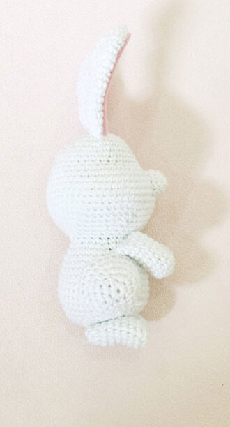 Knitting Snowball Rabbit Amigurumi Pattern 5