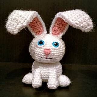 Knitting Snowball Rabbit Amigurumi Pattern 7