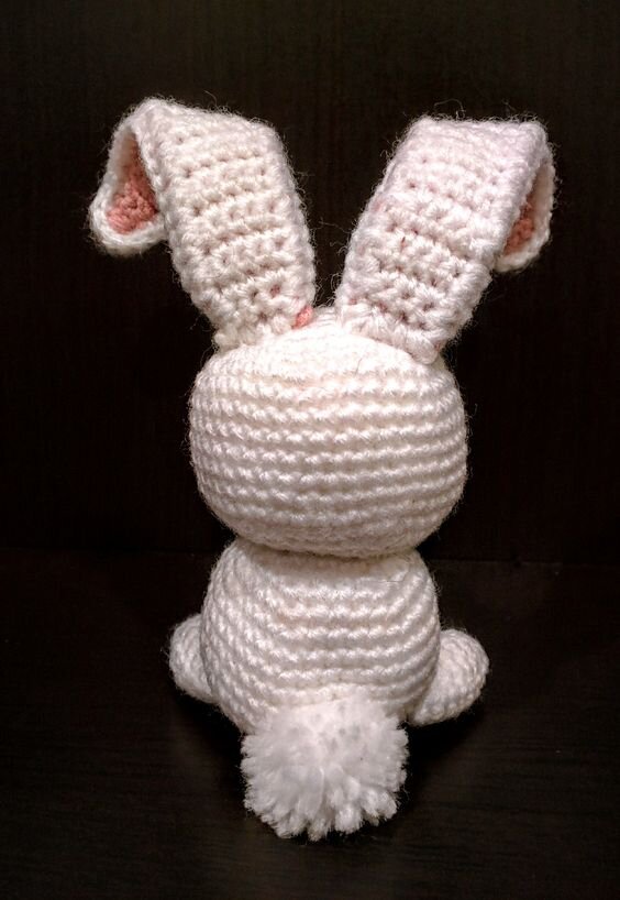 Knitting Snowball Rabbit Amigurumi Pattern 8